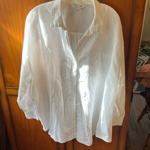 White boyfriend button down